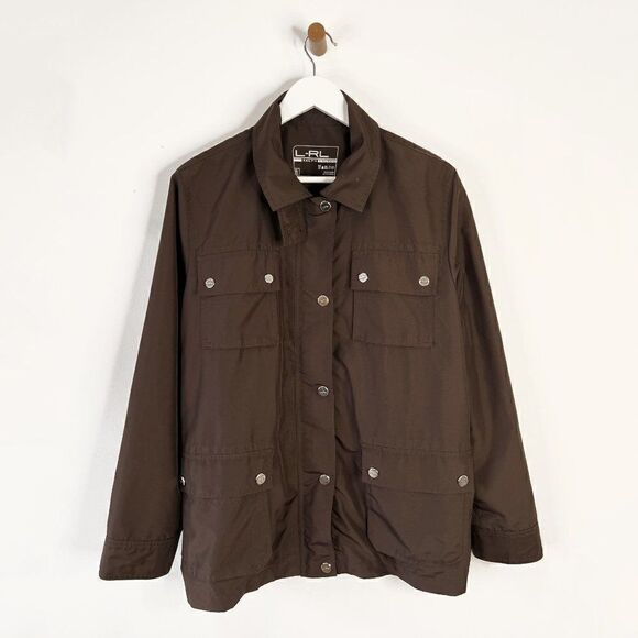 LAUREN Ralph Lauren Brown Lightweight Chore Coat - Picture 1 of 5